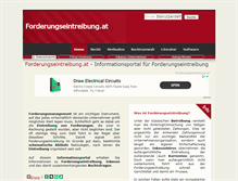 Tablet Screenshot of forderungseintreibung.at